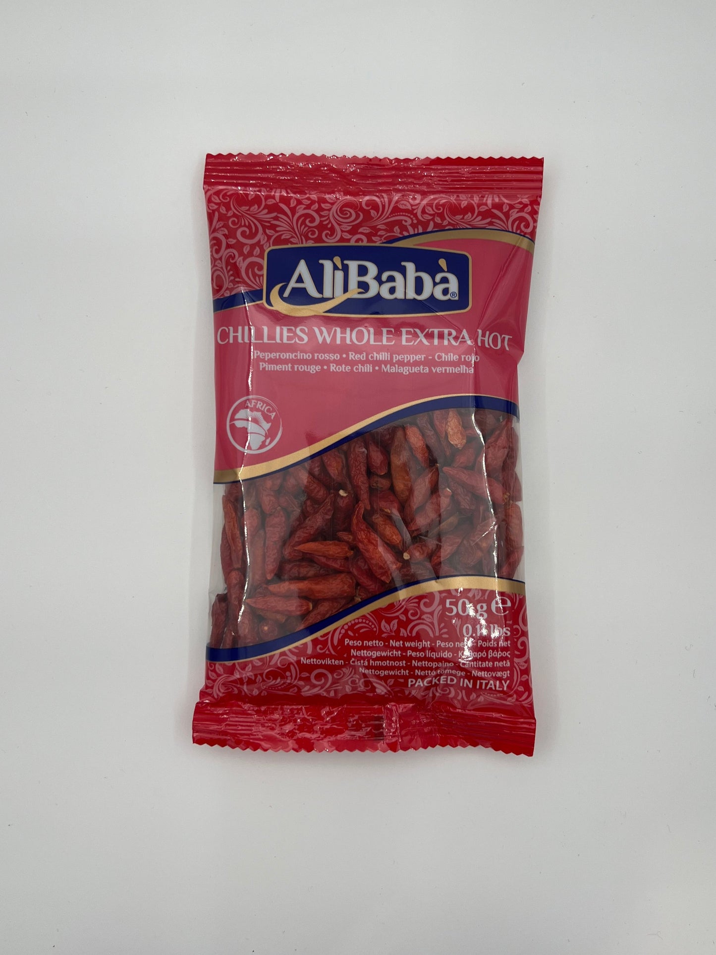 CHILLIES WHOLE EXTRA HOT 50G (Mga Pinatuyong Sili) 