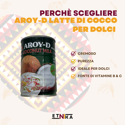 AROY-D LATTE DI COCCO PER DOLCI 400ML