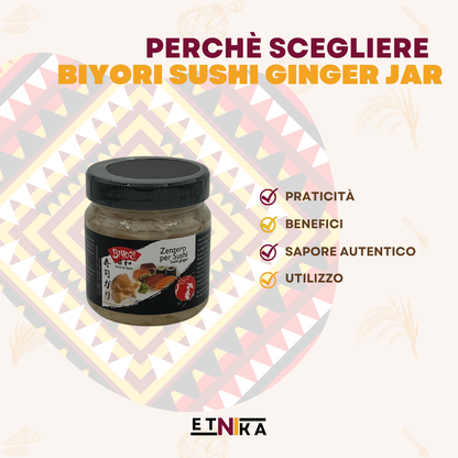 BIYORI SUSHI GINGER JAR (ZENZERO IN SALAMOIA) 190G