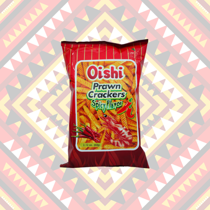 CHIPS OISHI PRRAWN CRACKERS SPICY FLAVOR 60g