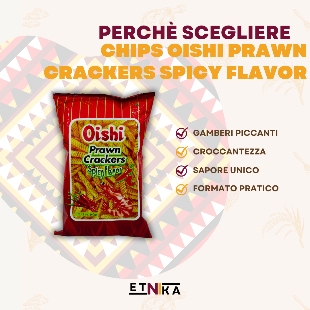 CHIPS OISHI PRAWN CRACKERS SPICY FLAVOR 60g