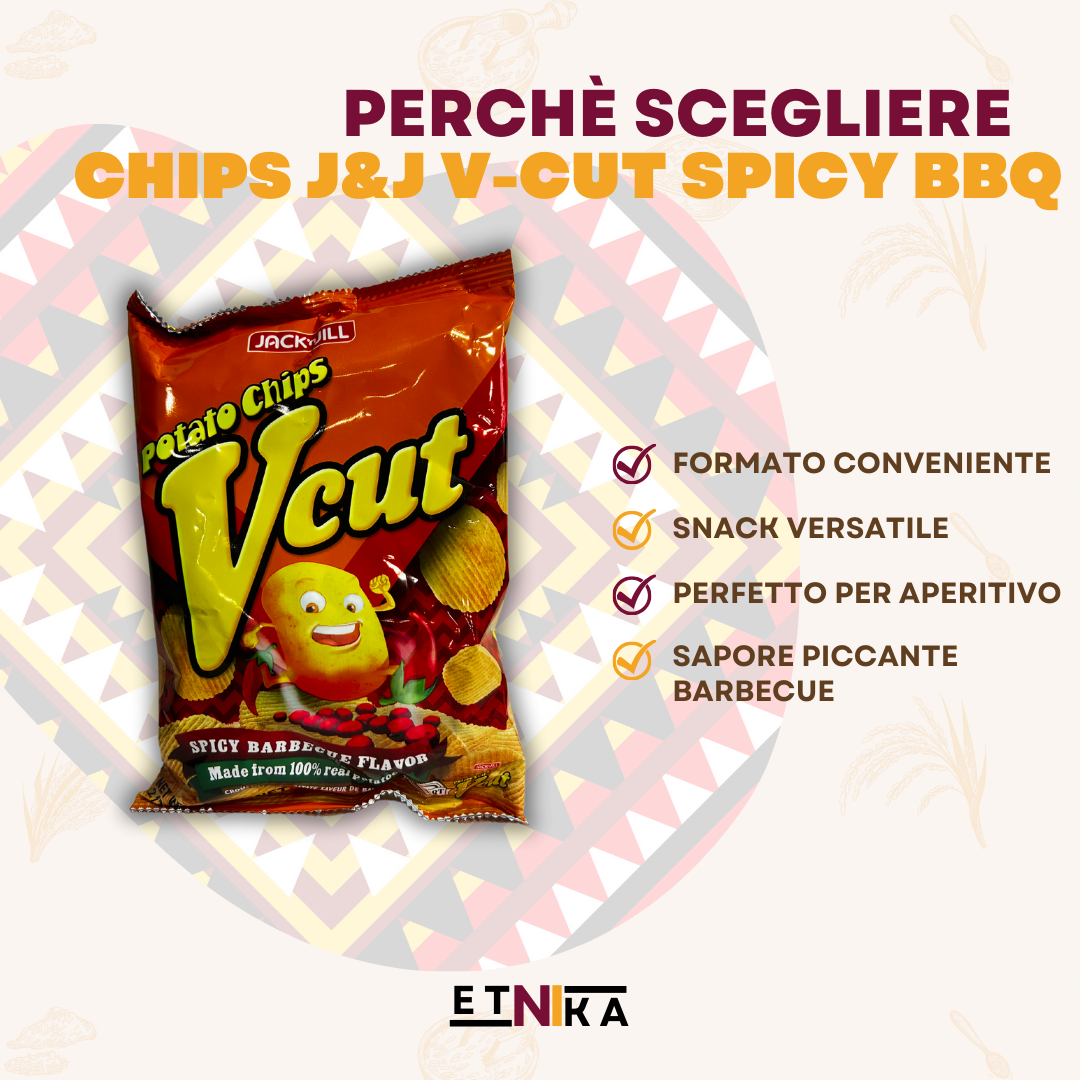 JNJ V-CUT SPICY BBQ CHIPS 60g