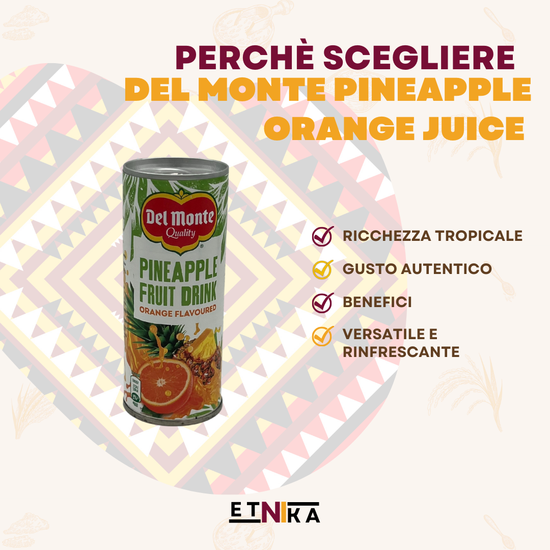 DEL MONTE PINEAPPLE ORANGE JUICE 240ML