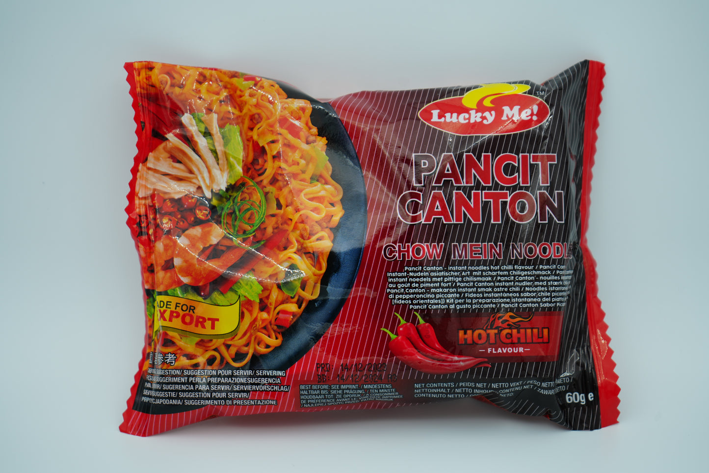 LUCKYME PANCIT CANTON HOT CHILI 60g