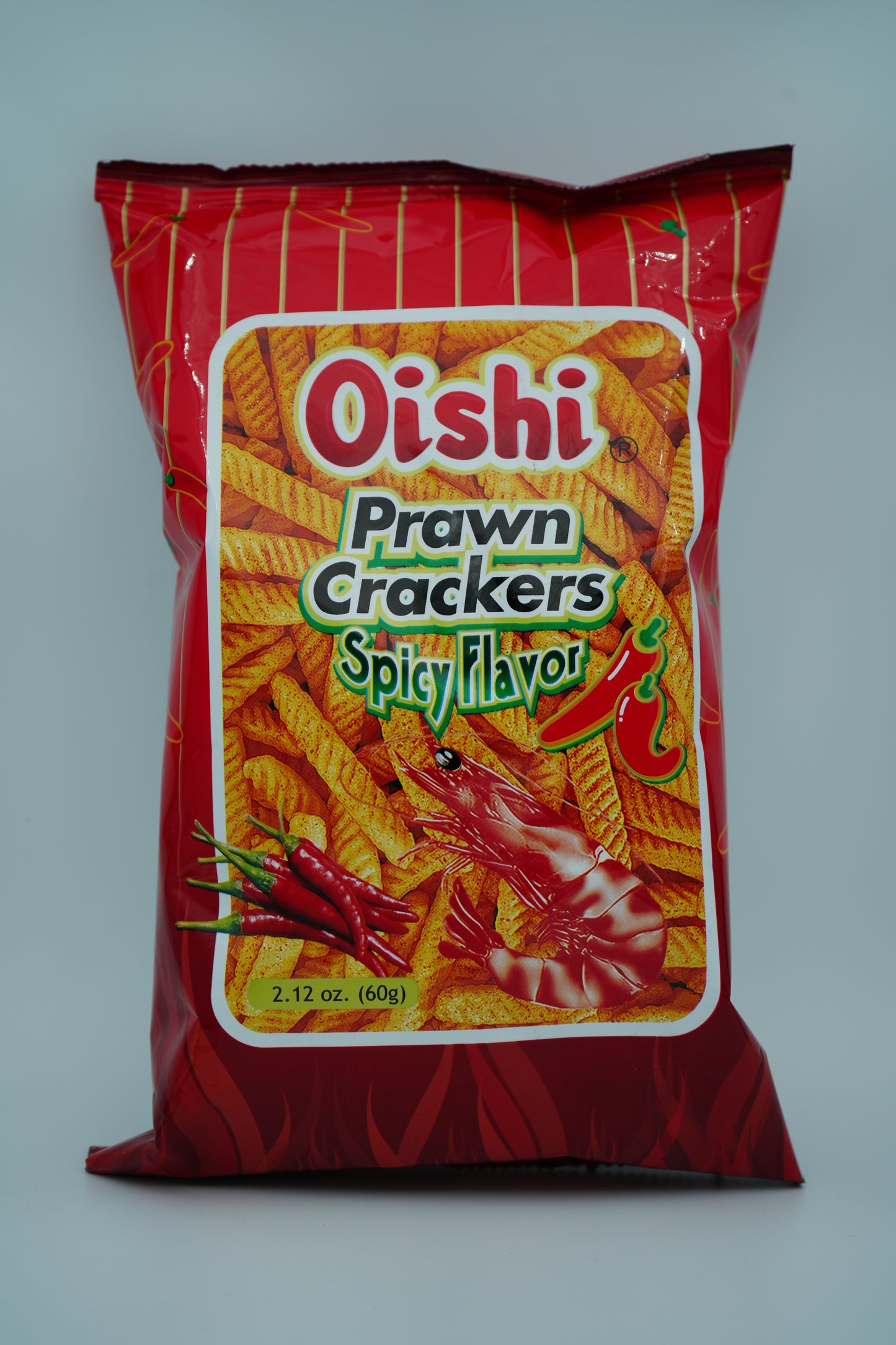 CHIPS OISHI PRRAWN CRACKERS SPICY FLAVOR 60g