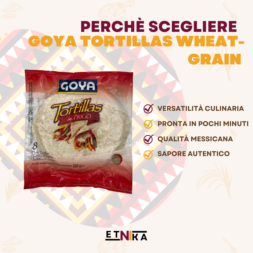 GOYA WHEAT GRAIN TORTILLAS 320G 