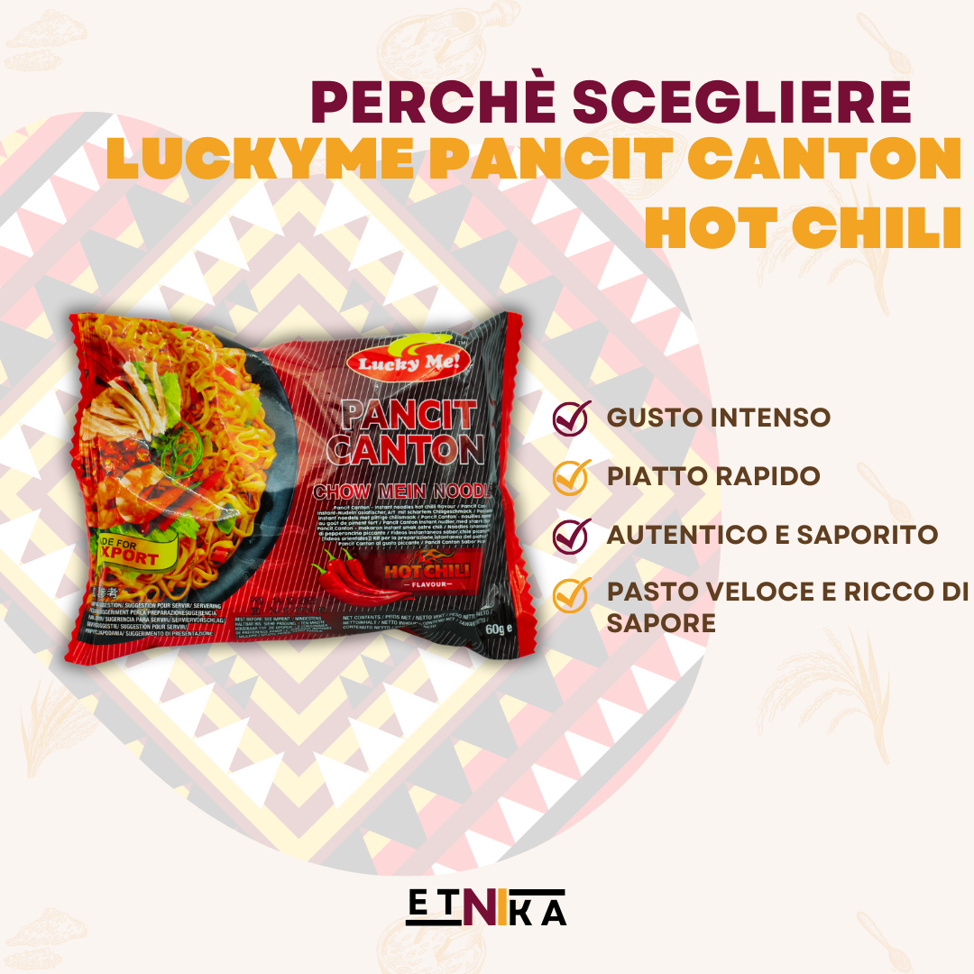 LUCKYME PANCIT CANTON HOT CHILI 60g