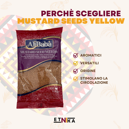 MUSTARD SEEDS YELLOW 100g (Semi di senape)