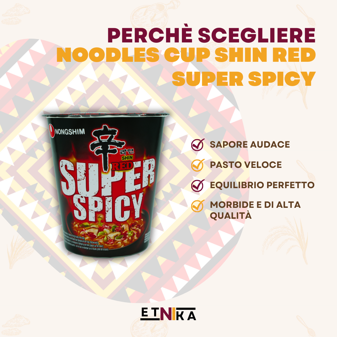 NOODLES CUP SHIN RED SUPER SPICY 68g