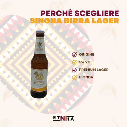 SINGHA BEER LAGER 33CL