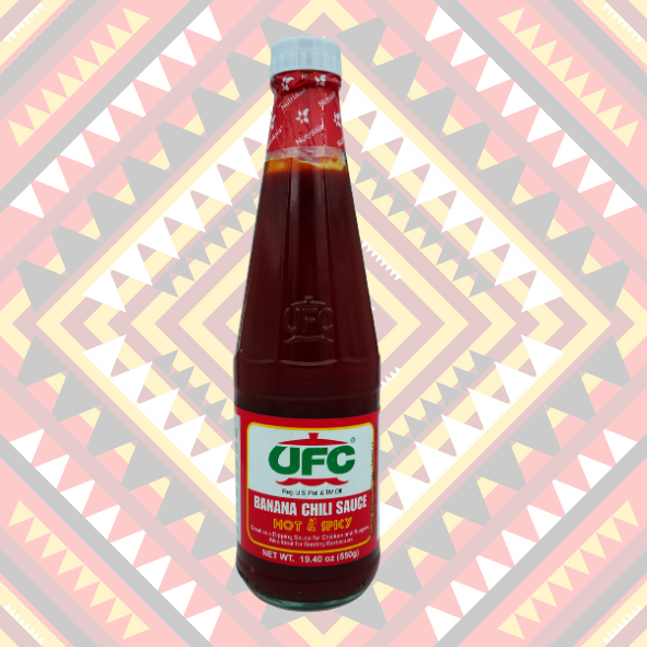 UFC BANANA CHILI SAUCE HOT & SPICY 550ml