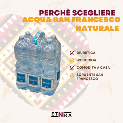 ACQUA SAN FRANCESCO NATURALE 1,5 L (PACCO DA 6)