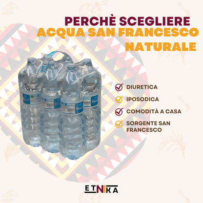 ACQUA SAN FRANCESCO NATURALE 2 L (PACCO DA 6)