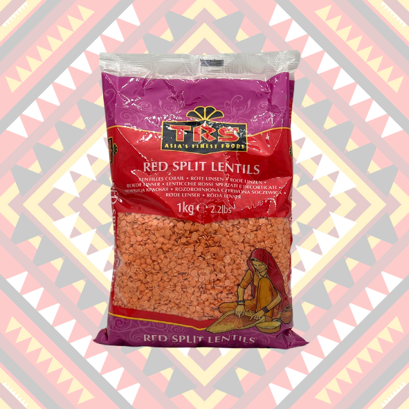 LENTILS RED SPLIT TRS 1kg (Orange lentils) 